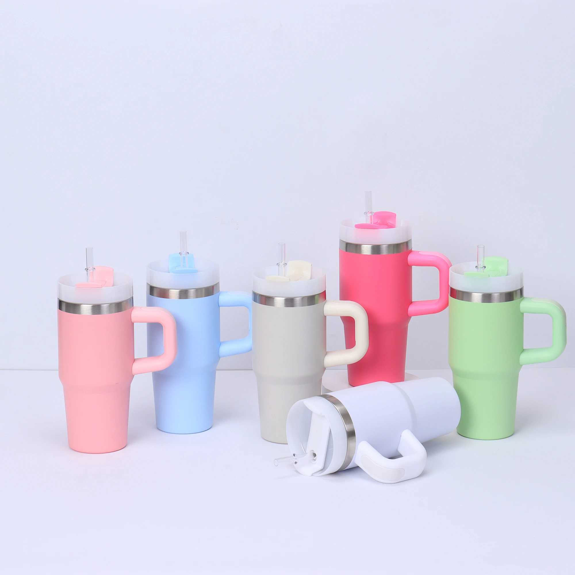 Mini 14oz Stainless Steel Tumbler Insulation Coffee Cup Water Bottle Mug With Straw In-Car Vacuum Flasks Mug For Holiday GiftsT250308