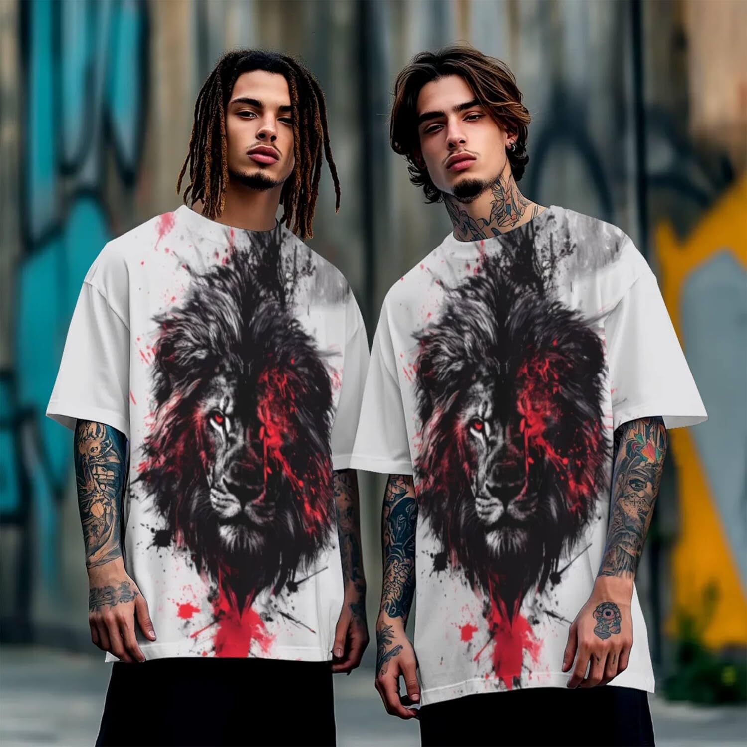Mens T shirt 3D Pattern Print T-Shirt Design Breathable Lightweight Flexible Stylish Easy to Clean Daily Wear Fashion Tee tee Casual tops summer cloth