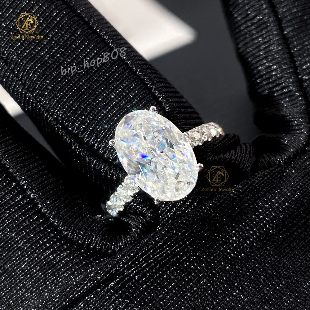 ZuanFo 14k 18k Solid Gold GIA IGI Certified CVD HPHT Lab Grown Created Diamond Engagement Ring 18k Solid White Gold for Women