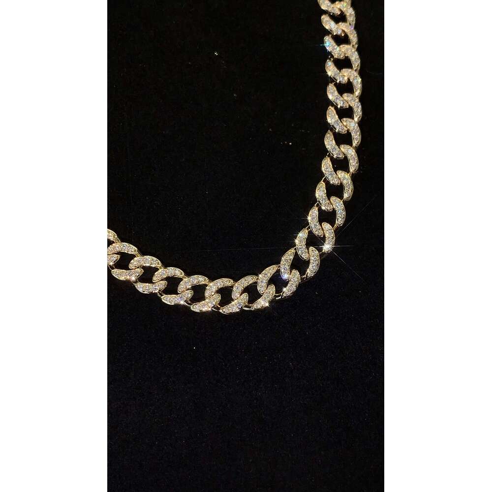 Natural Dia Man Jewelry for Men - Cuban Chains, Real Gold, Wholesale,