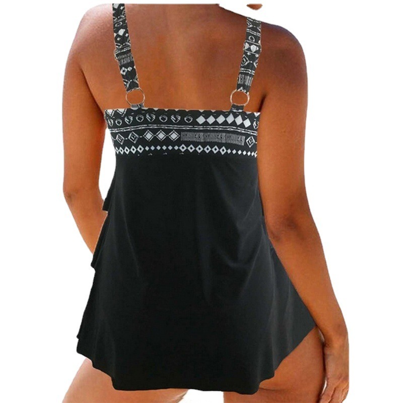 New Bikini Swimwear Womens Split Large Print Fashion Bikini Swimwear