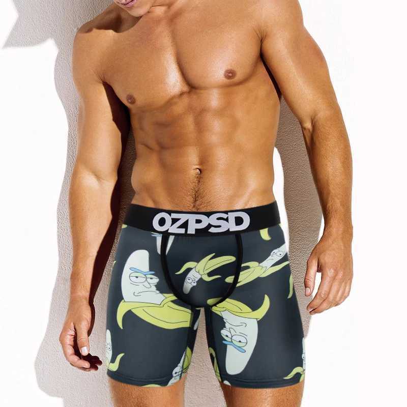 Men's Shorts OZPSD Sexy Men Underwear Boxers Male Panties Lingerie Men Underpants Boxershorts Plus Size Breathable Printed Man Boxer Briefs Y2503