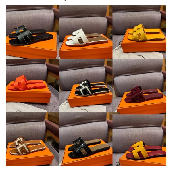 Designer Sandals Women's Fashion Slippers Slide Letter Slide Rubber Leather Flat Shoes Summer Beach Bath Slippers Brown Retro Sandals size 35-42