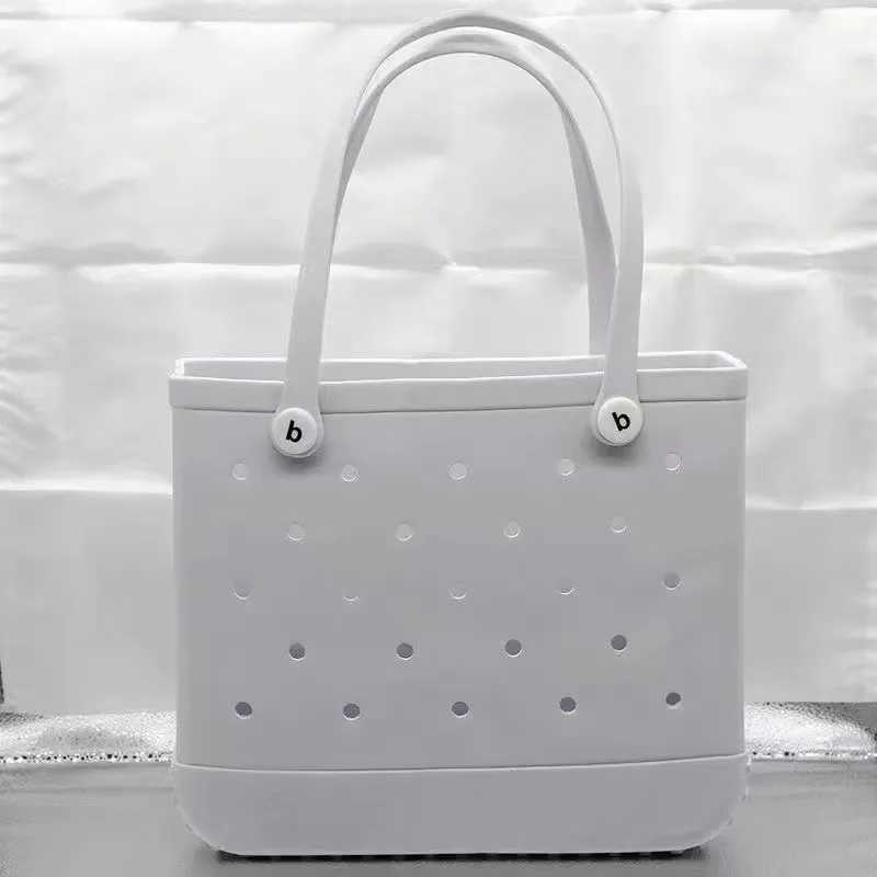 New Arrival Oversized Boggs Beach Bag Baseball Summer Rugby EVA Beach Basket Womens Picnic Handbag Hole Waterproof Handbag Shoulder Bag T250307