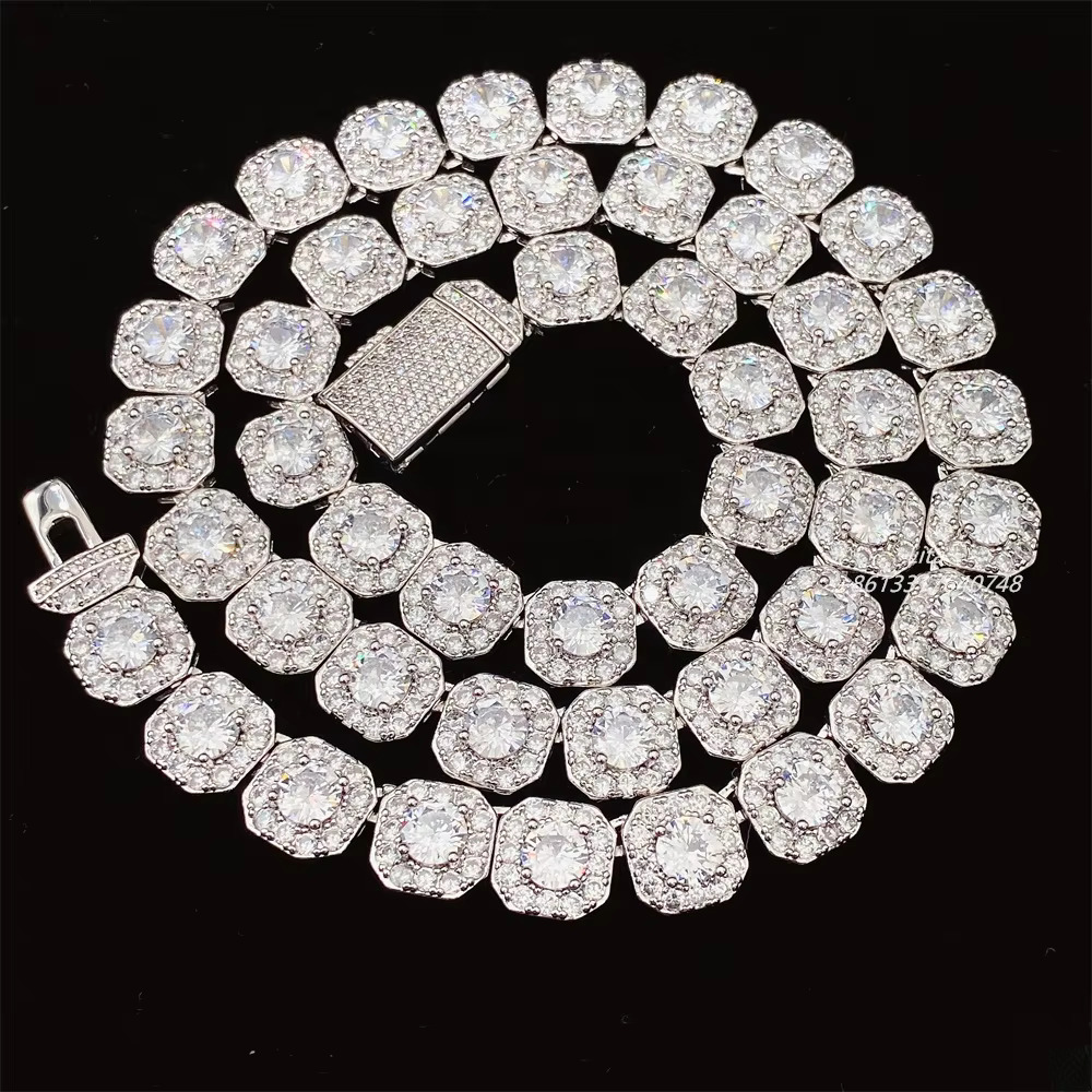 Best Price Hot Selling Cubic Zirconia Diamond 24 Inch 5a Cz Brass Cuban Link Chain Necklace for Men and Women