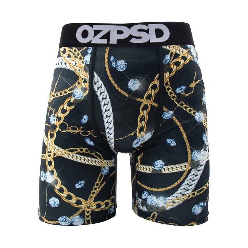 Men's Shorts OZPSD Sexy Men Underwear Boxers Cueca Male Panty Lingerie Men Underpants Boxershorts Plus Size Breathable Print Man Boxer Briefs Y25