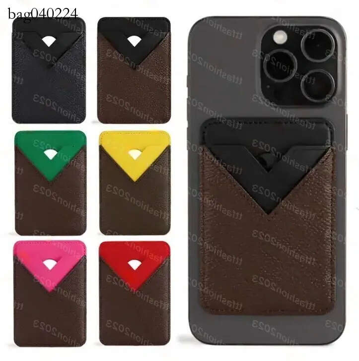 Unisex Fashion Casual Designer Porte Cartes Magnet Phone Wallet Coin Purse Key Pouch TOP Quality Business Genuine Leather Card Holder