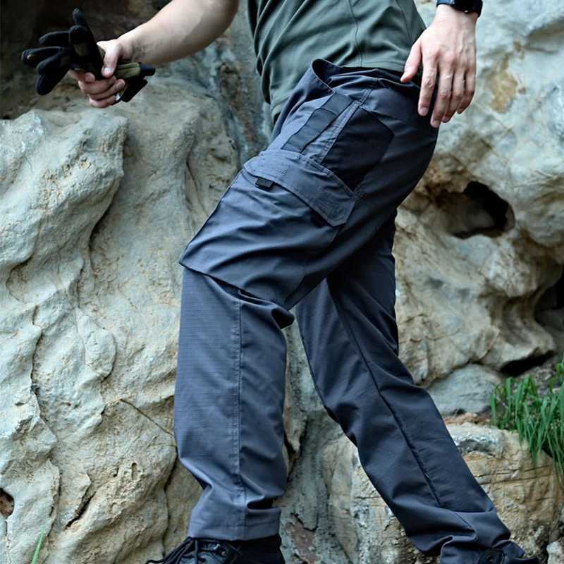 New Tactical Work Pants Men Outdoor Cargo Trousers Multi-pocket Waterproof Pant Autumn Spring Outdoor Workwear Hiking TrousersT250308