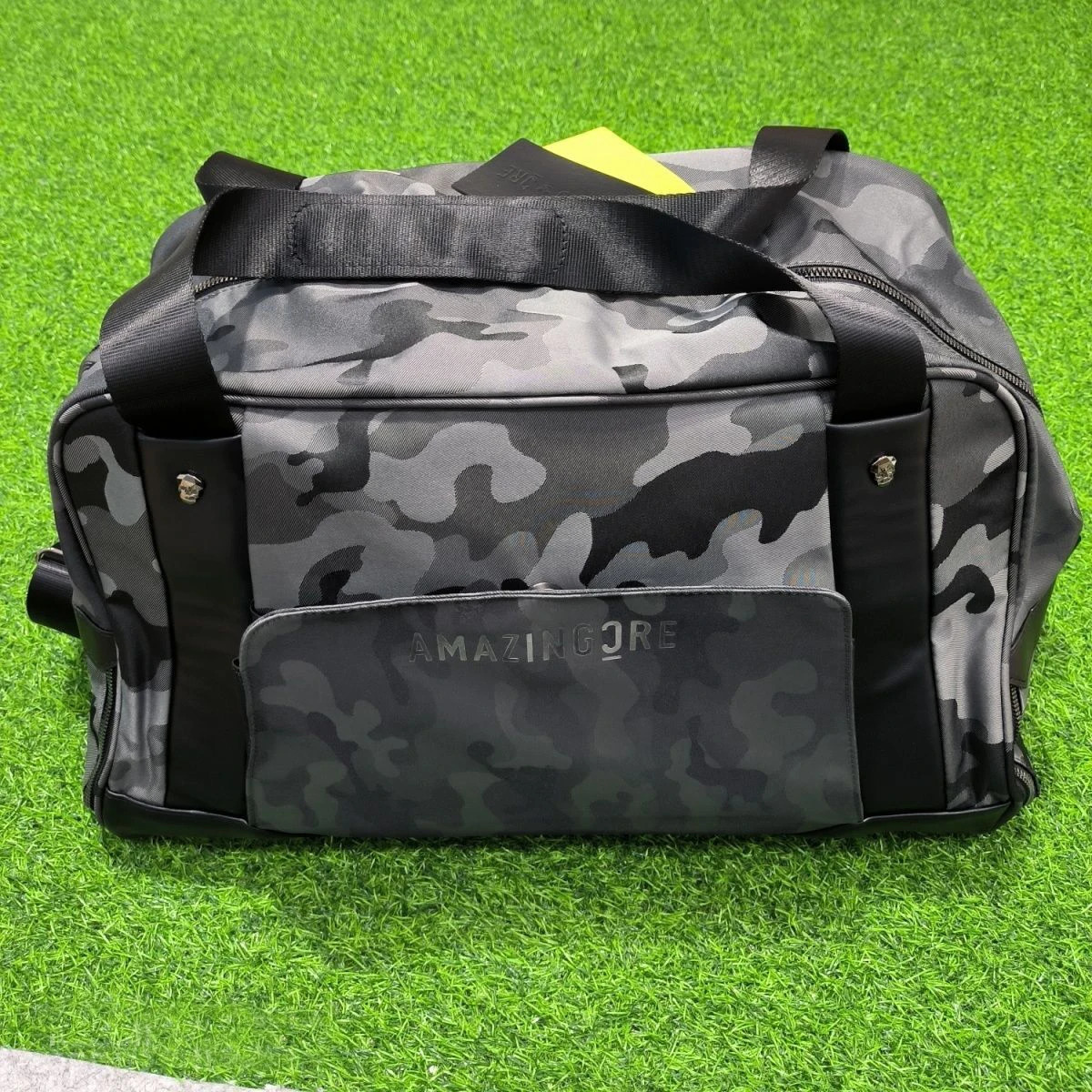 AMAZING Mens Golf Boston Bag Grey camouflage Clothing bag 250304