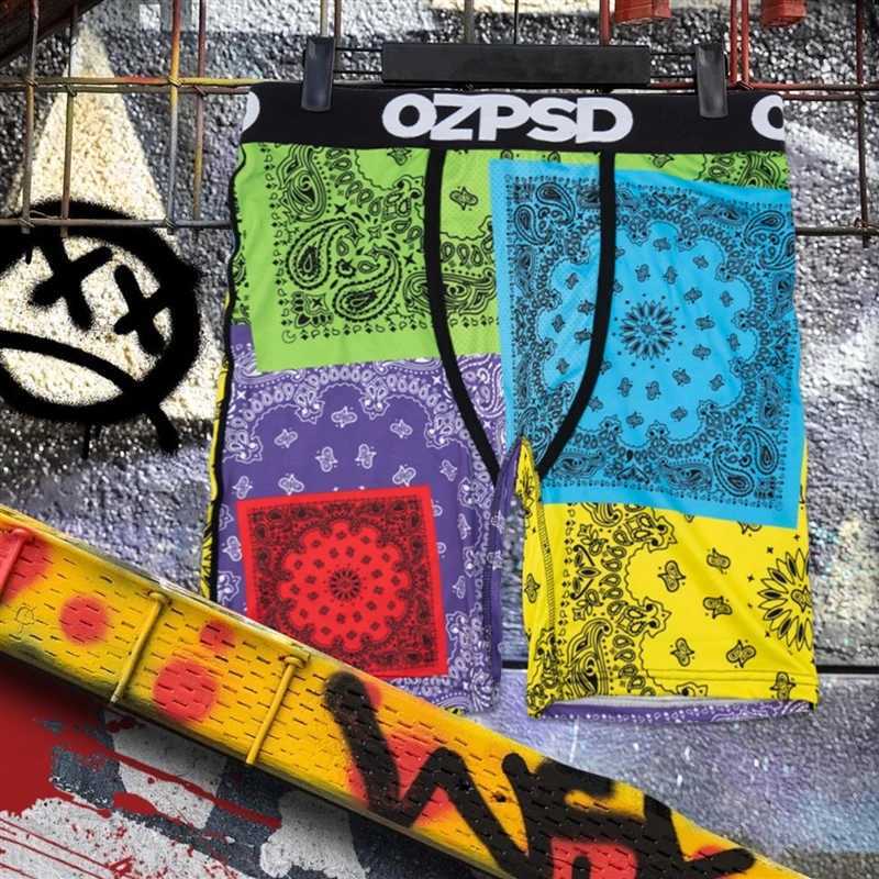 Men's Shorts OZPSD Sexy Men Underwear Boxers Cueca Male Panty Lingerie Men Underpants Boxershorts Plus Size Breathable Print Man Boxer Briefs Y25