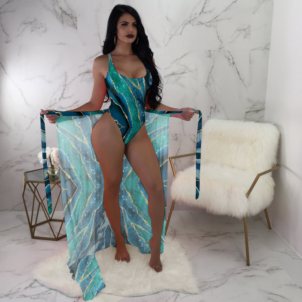 Bikini New One-piece Fixed Plate Swimsuit Womens Swimsuit Printed Fashion Swimsuit One-piece Bikini