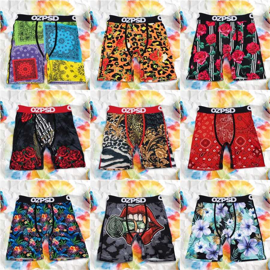Men's Shorts OZPSD Sexy Men Underwear Boxers Breathable Summer Male Panties Lingerie Men Underpants Trunks Plus Size Print Man Boxer Briefs Y2503