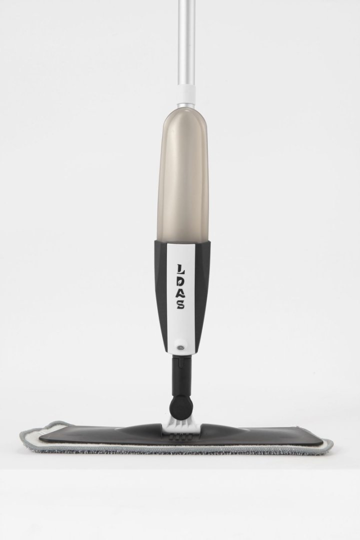 Versatile Spray Mop System with Integrated Microfiber Wipes for Easy Floor Care