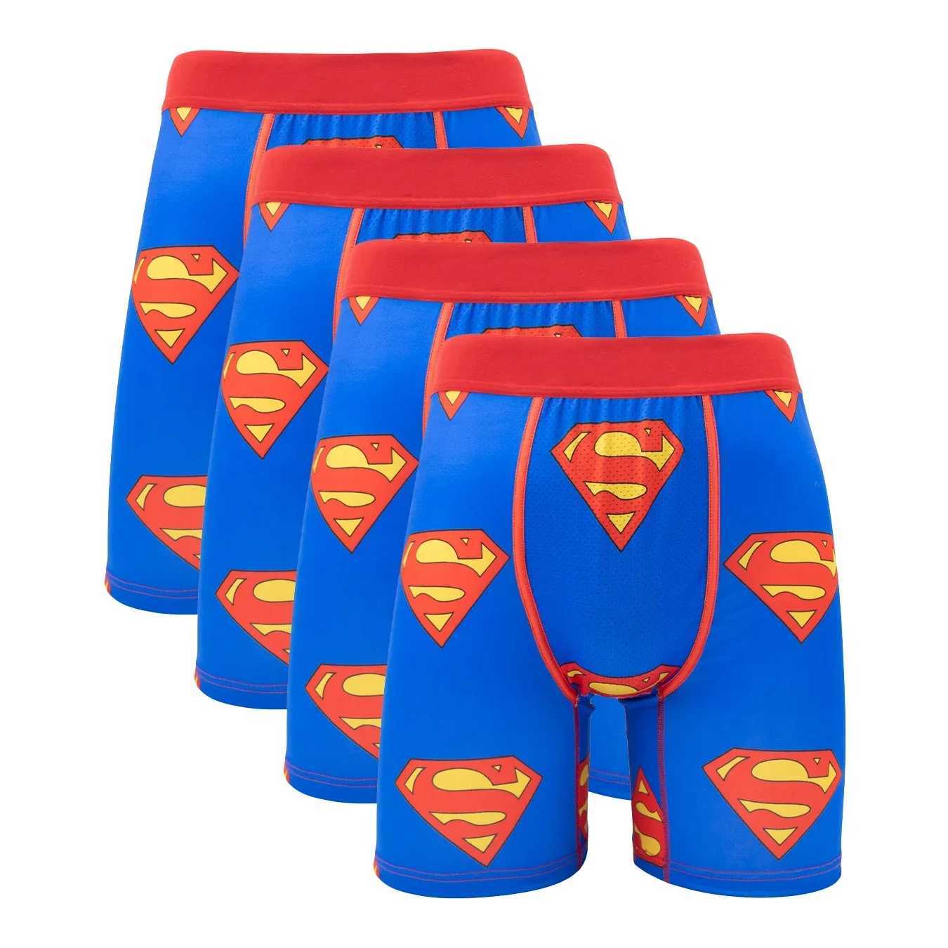 Men's Shorts 4Pcs Fashion Print Men Underwear Boxer Cueca Male Panties Lingerie Men Underpants Boxershorts Sexy Briefs Boxers S-XXL Trunks Y25030