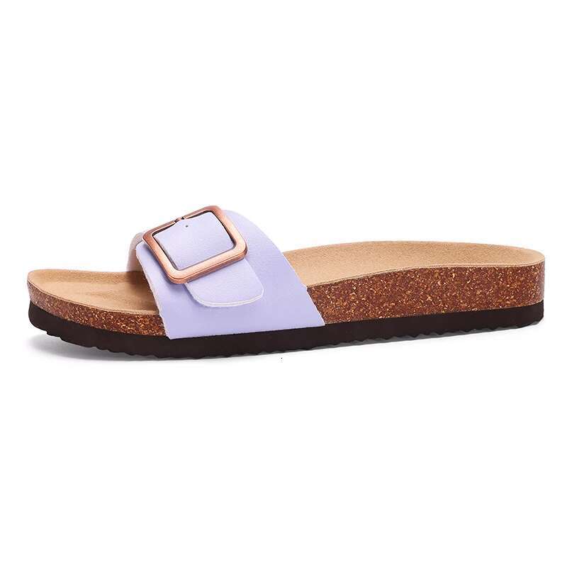 2025 Free Shipping Summer New High Quality Women's Slippers Designer Sandals Fashion Designer Popular Cork Insole Outdoor Beach Sandals With Arch