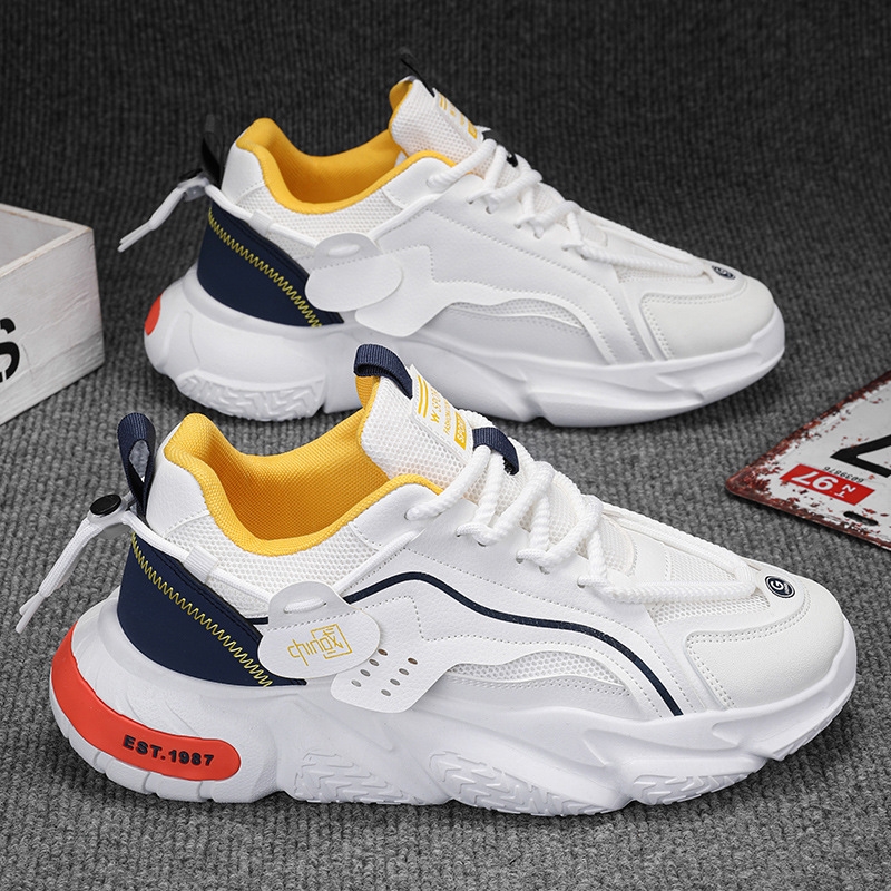 Free shipping 2025 new designer shoes for mens fashion white casual trendy Platform breathable and natural comfortable sport shoes eur 39-44 daily wea
