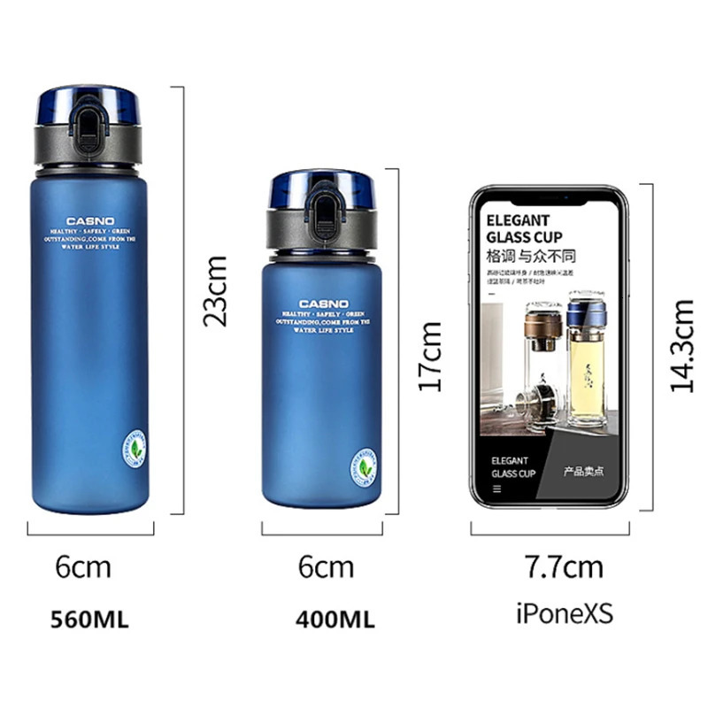 9 Colors A Free Leak Proof Sports Water Bottle High Quality Tour Hiking Portable My Favorite Drink Bottles Cup 560400ml 250303