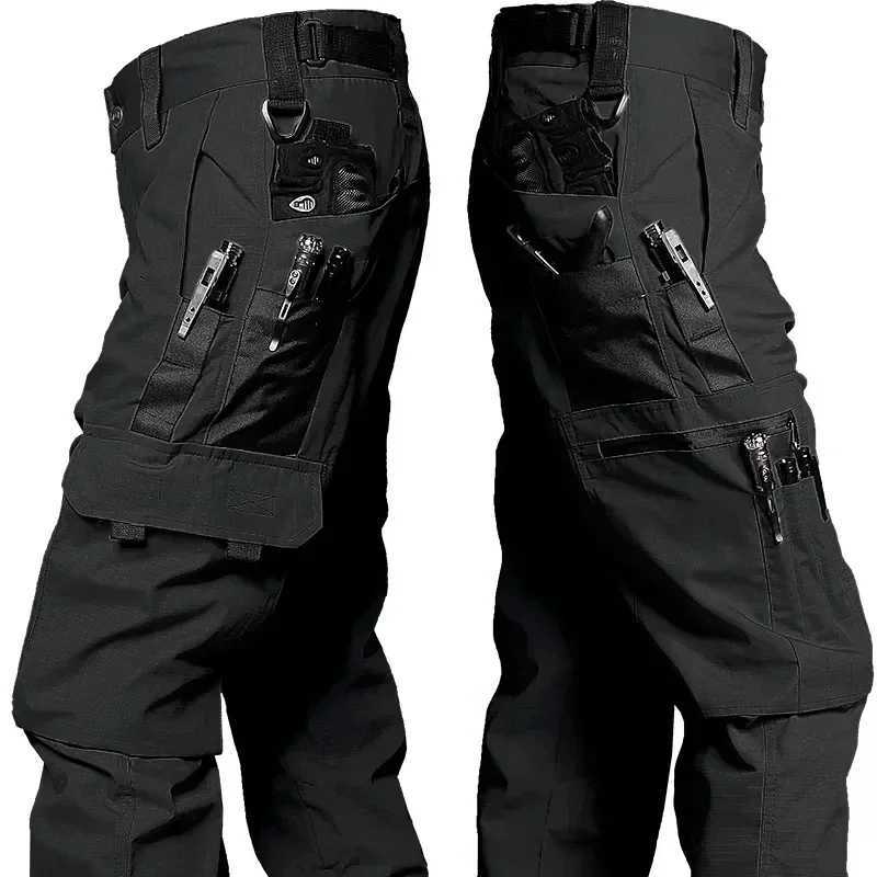 New Tactical Work Pants Men Outdoor Cargo Trousers Multi-pocket Waterproof Pant Autumn Spring Outdoor Workwear Hiking TrousersT250308