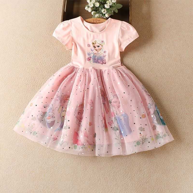 Girl's Dresses Girls Dress 2025 Summer Dress Ice and Snow Western Style Childrens Clothing Qiyuan Childrens Princess Dress Baby Dress Y250307MJF2