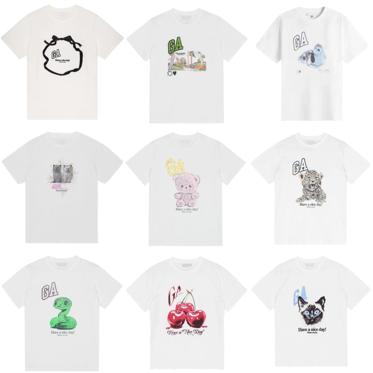 25ss Women New Designer Cotton Tees Fashion Pullover T Shirts Short Sleeved Summer T-shirts Printed Tops