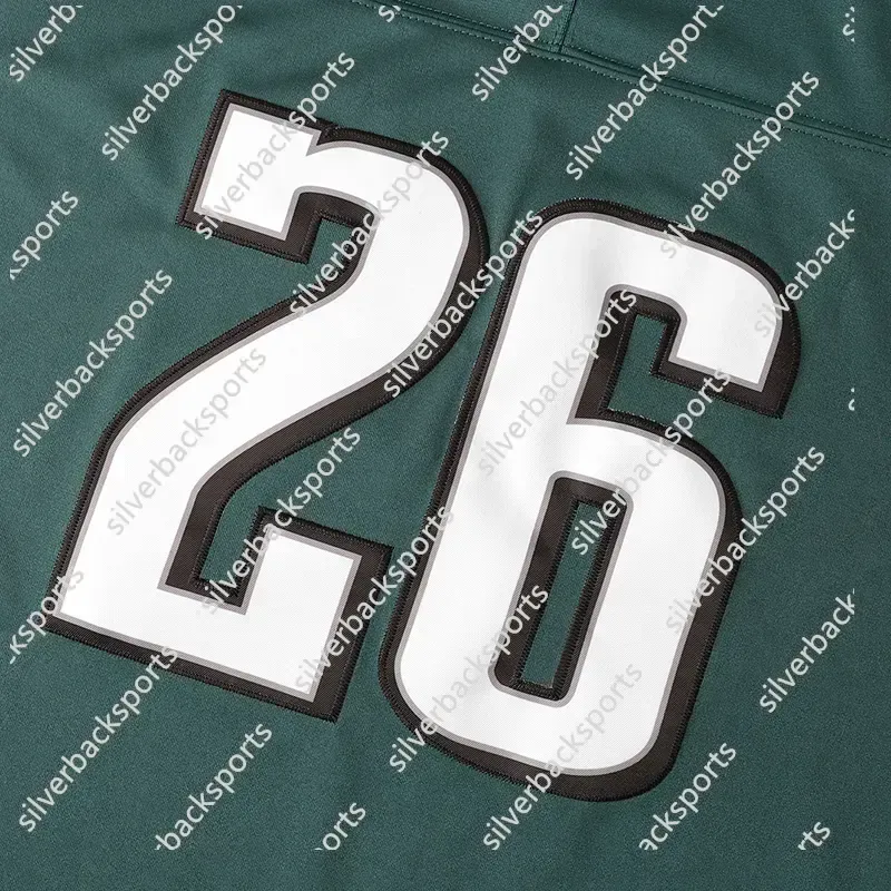 Custom Barkley Football Jersey 26 Jerseys Hurts Embroidery Top ed Mens Womens Youth 22 This baseball uniform is a quick-drying custom-made sportswear 