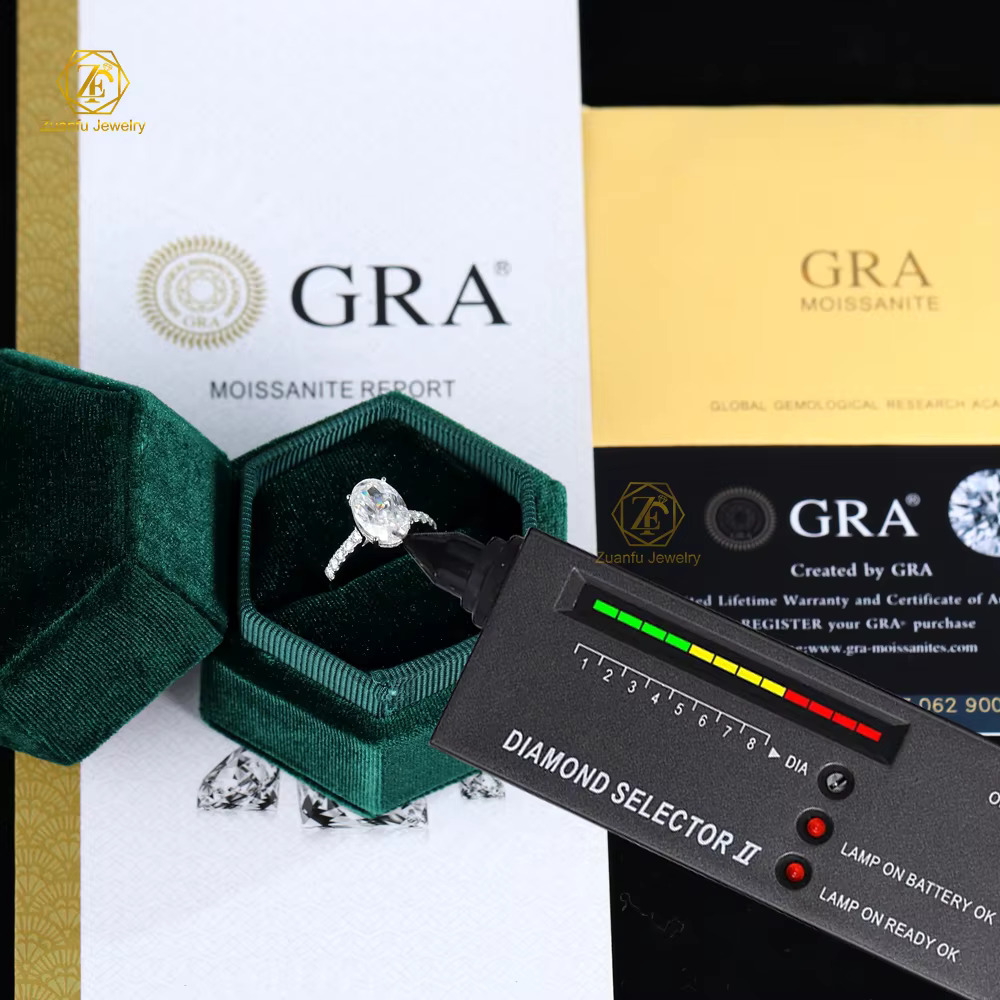 ZuanFo 14k 18k Solid Gold GIA IGI Certified CVD HPHT Lab Grown Created Diamond Engagement Ring 18k Solid White Gold for Women