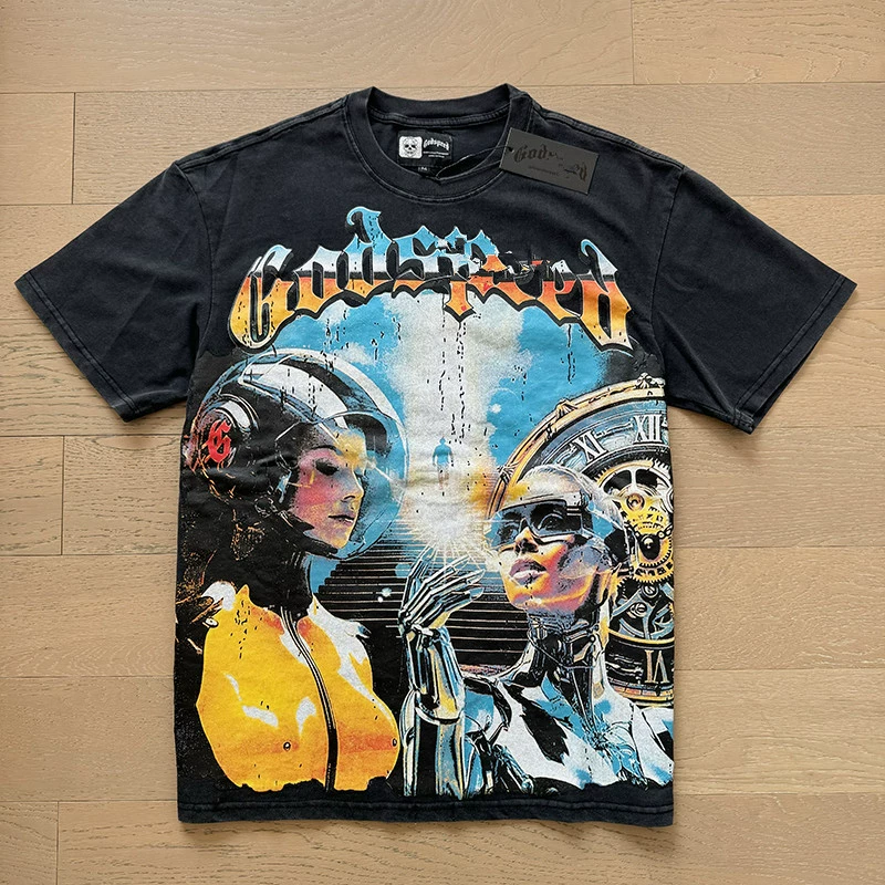 godspeed shirt designer Mens T Shirt Set Summer Designer Set Fashion Holiday Couple Printing shirt fashion tees womens tops cotton tshirts black tee size