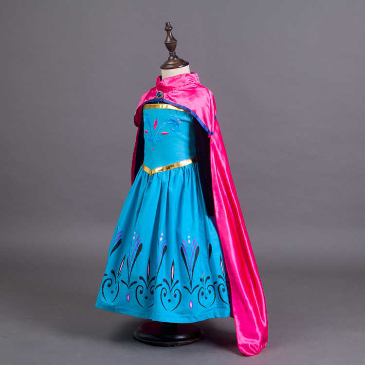 Girl's Dresses Snow and Ice Princess Dress Dress Girls Long Sleeve Dress Halloween Childrens Clothing Y250307GCHE