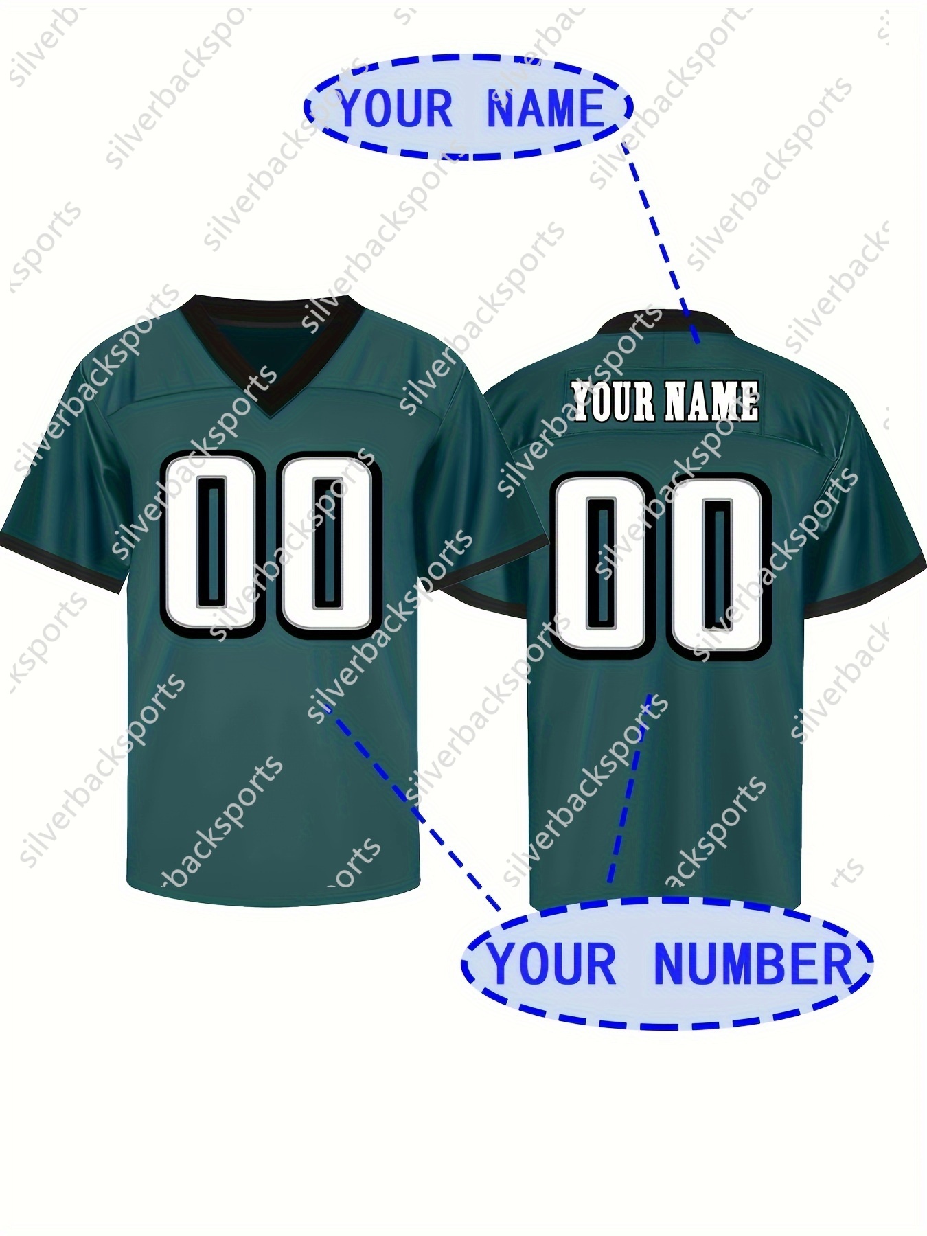 Custom Barkley Football Jersey 26 Jerseys Embroidery Top ed Mens Womens Youth 22 This baseball uniform is a quick-drying custom-made sportswear for te