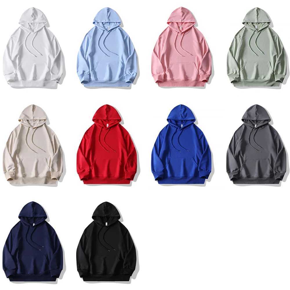 Plain Lightweight Hoodies Unisex Pull Over Men Hooded Sweatshirt Drop Shoulder Baggy Black Hoodies For Men Sudaderas Con CapuchaT250307
