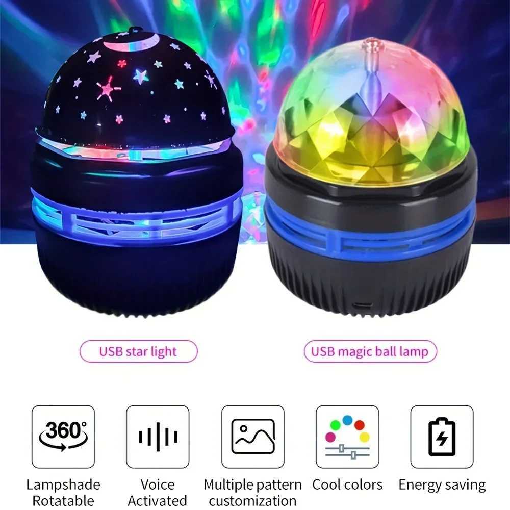 Galaxy Starry Sky LED Projector USB Powered Remote Control Night Light for Childrens Bedroom Christmas/Wedding Ambient Decor M250308