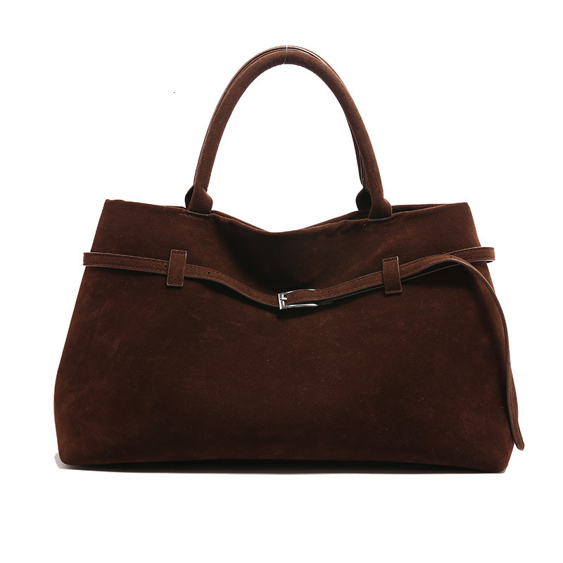 New Internet Celebrity With Fashionable And Versatile Suede Tote Design, Hand-Held Single Shoulder Bag