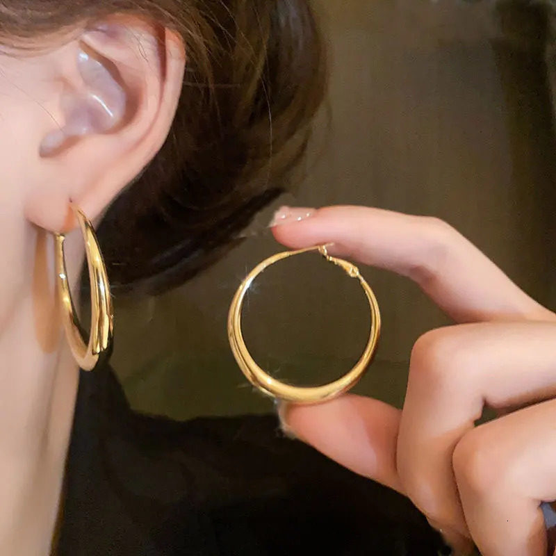 Senlissi - Fashion 18K Gold Hoop Earrings For Women Collection 925 Sterling Silver Cergy Rings And Earr Jewelry S039 250303