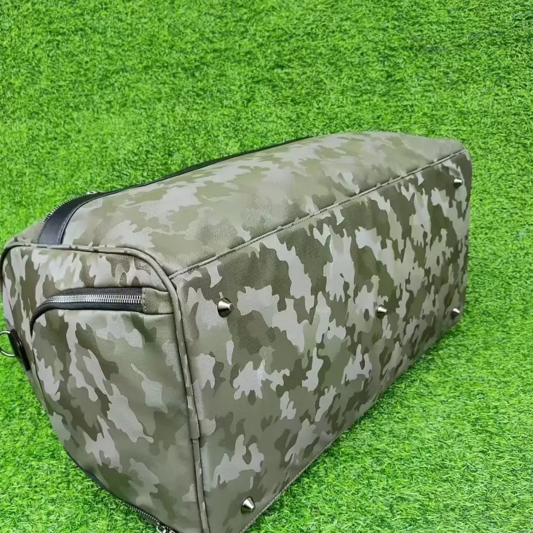 AMAZING Camouflage BlueGreen Nylon waterproof Golf Boston Bag 250304
