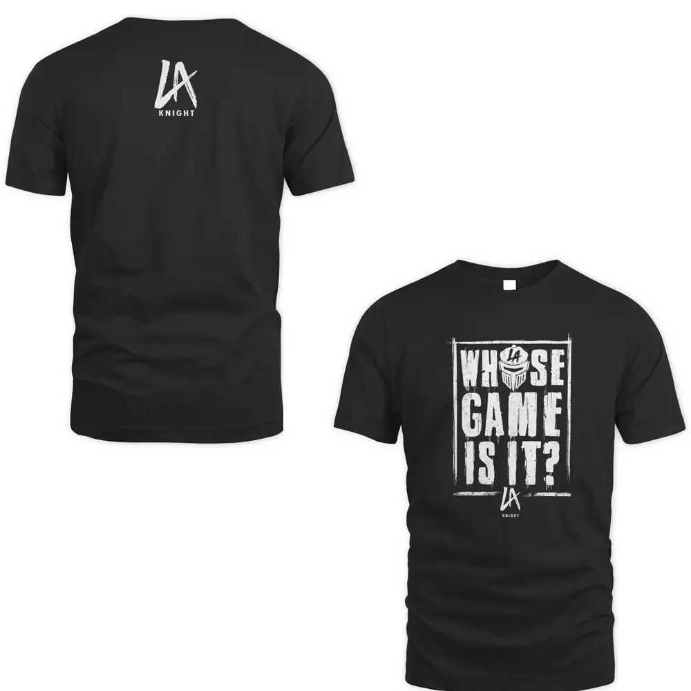 Men's T-Shirts 2024 Summer Mens 2D Printed Renowned Wrestler LA Knight YEAH! Childrens Street Sports T-shirt Large Size Top H25307