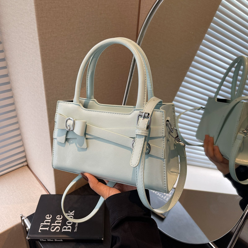 Fashion Niche Shiny Leather Mini Bag Single Shoulder Crossbody Bag Spring 2025 Designer s New Original Multi functional Casual Handbag Storage Bag