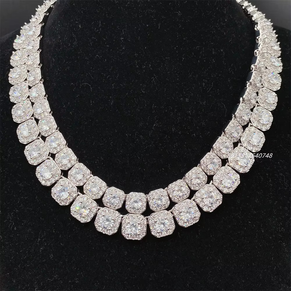 Best Price Hot Selling Cubic Zirconia Diamond 24 Inch 5a Cz Brass Cuban Link Chain Necklace for Men and Women