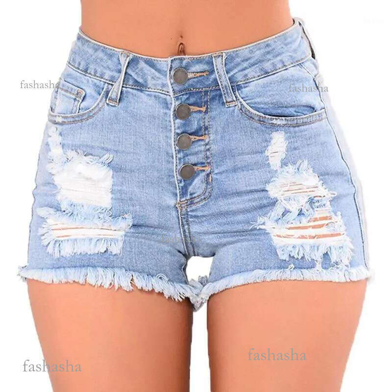 LASPERAL Fashion Female Shorts High Waists Ripped Jeans For Women Summer Denim Summer 2018 Female Light Pocket Sho