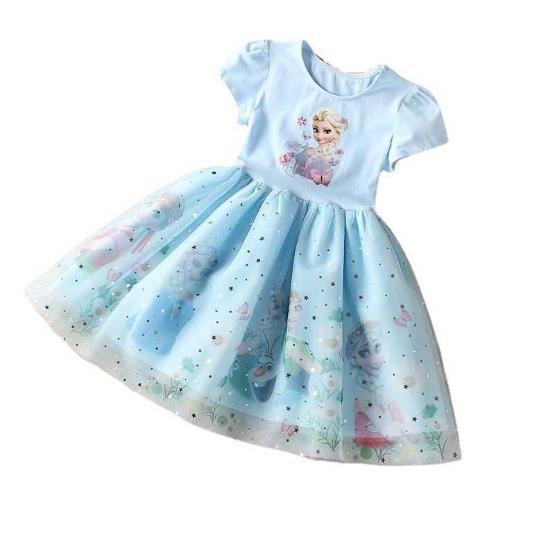 Girl's Dresses Girls Dress 2025 Summer Dress Ice and Snow Western Style Childrens Clothing Qiyuan Childrens Princess Dress Baby Dress Y250307MJF2