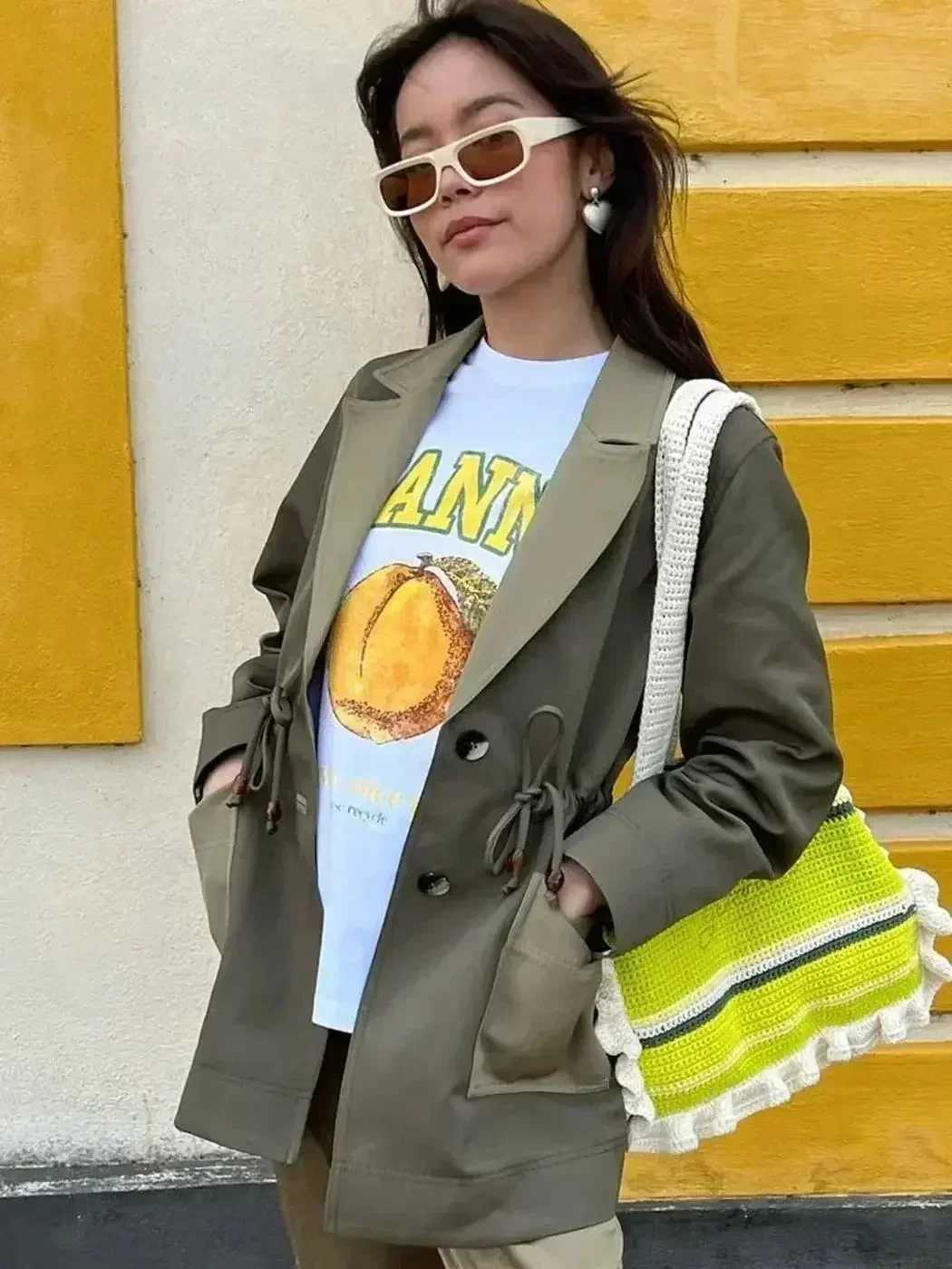 Women's T-Shirt 2025 Peach Pattern T-shirt Womens Summer Clothing Short-sleeved Plus Size T-shirt Top Tshirt Womens Casual T Shirt Strt Wear Y250