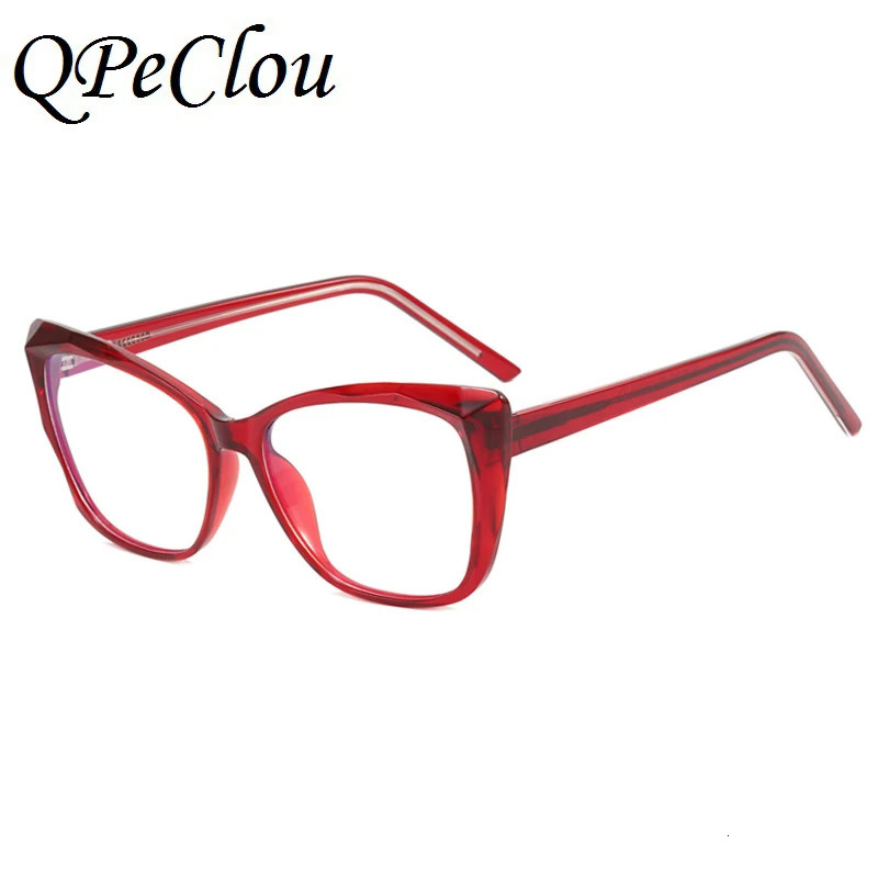 Fashion Sexy Transparent Frame Cat Eye Anti-blue Glasses Women Vintage Optical Computer Eyeglasses Female Spectacles250305