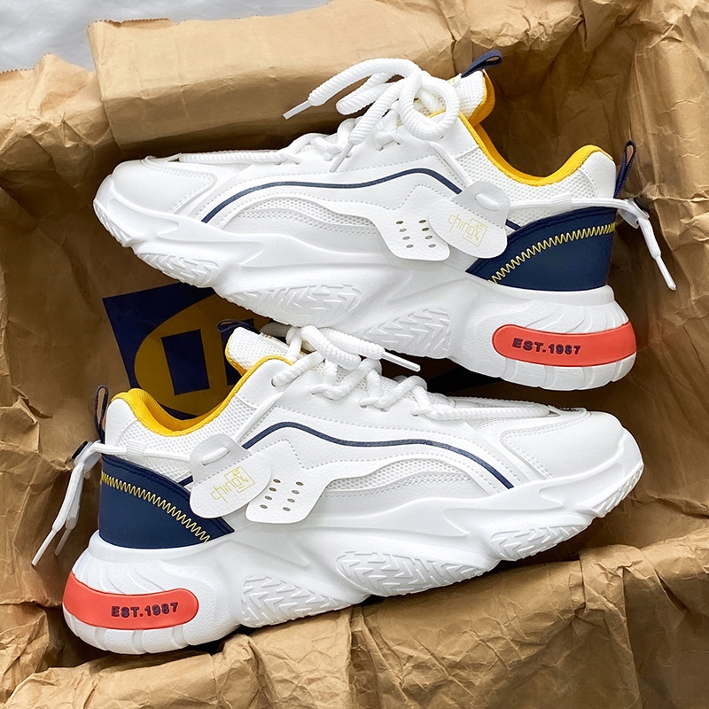 Free shipping 2025 new designer shoes for mens fashion white casual trendy Platform breathable and natural comfortable sport shoes eur 39-44 daily wea