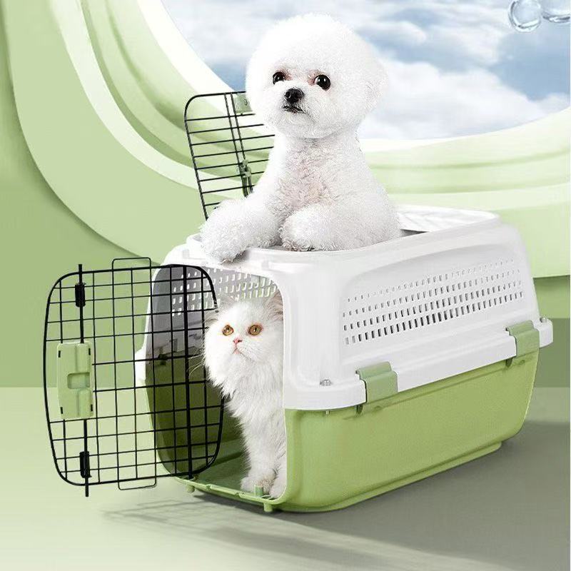 Cat air box Cat travel bag pet consignment portable closed portable dog car special transport box