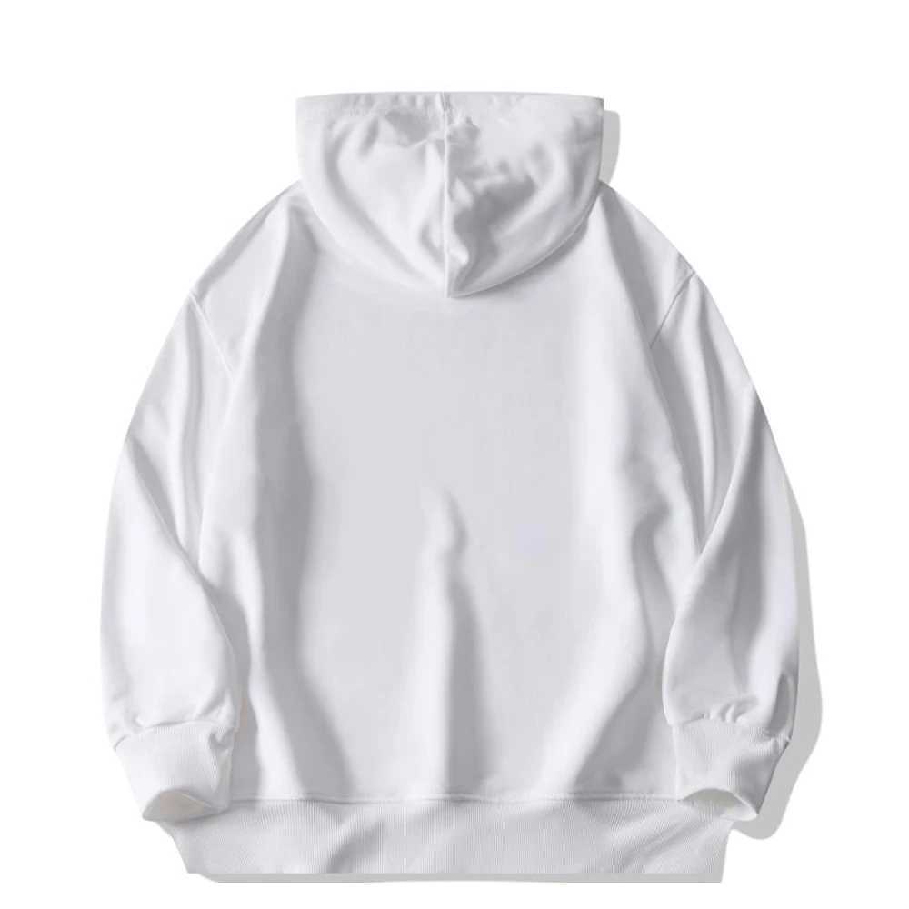 Plain Lightweight Hoodies Unisex Pull Over Men Hooded Sweatshirt Drop Shoulder Baggy Black Hoodies For Men Sudaderas Con CapuchaT250307