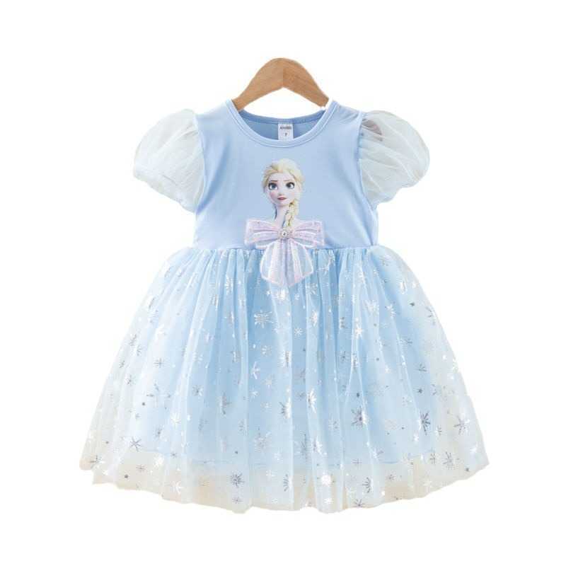 Girl's Dresses Girls Princess Skirt Summer New Collection Sweet Puffy Skirt for Childrens Childrens Mesh Dress Y250307G69X