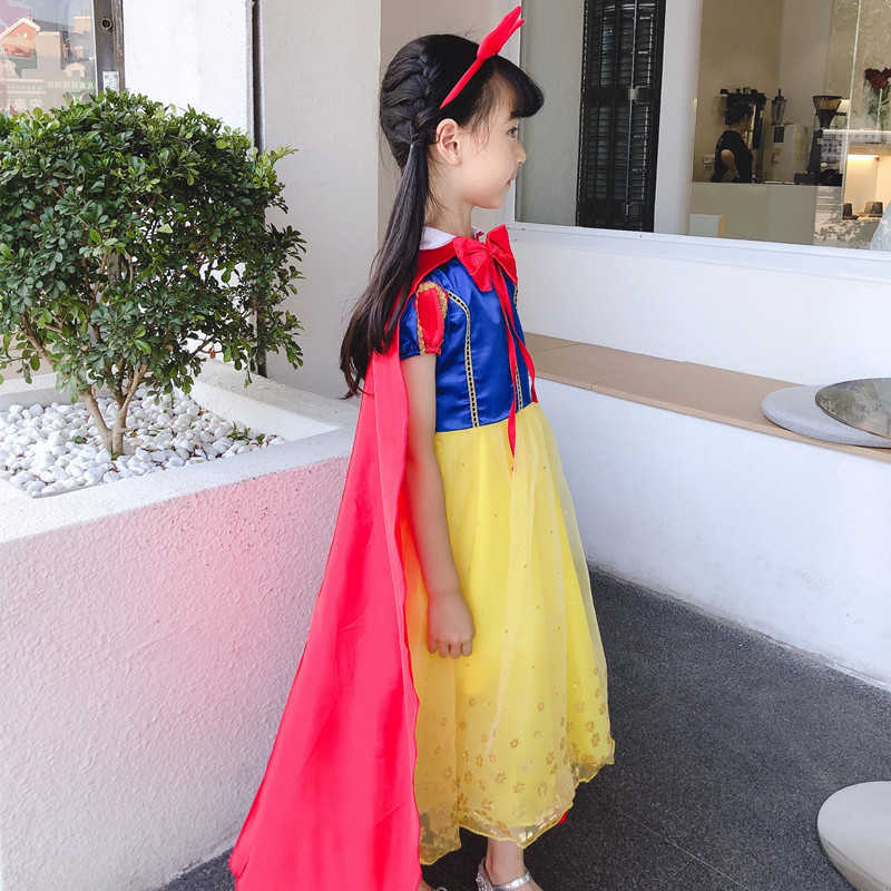 Girl's Dresses 2022 Halloween girls princess dress red fluffy dress childrens dress new childrens clothing Y250307AYWN