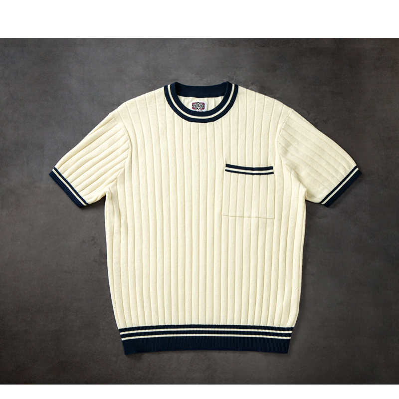 Men's T-Shirts Men Short Sleeve Sweater T-shirt O-neck Knitted Top Tees Streetwear Social Club Casual Tee Shirt 230509