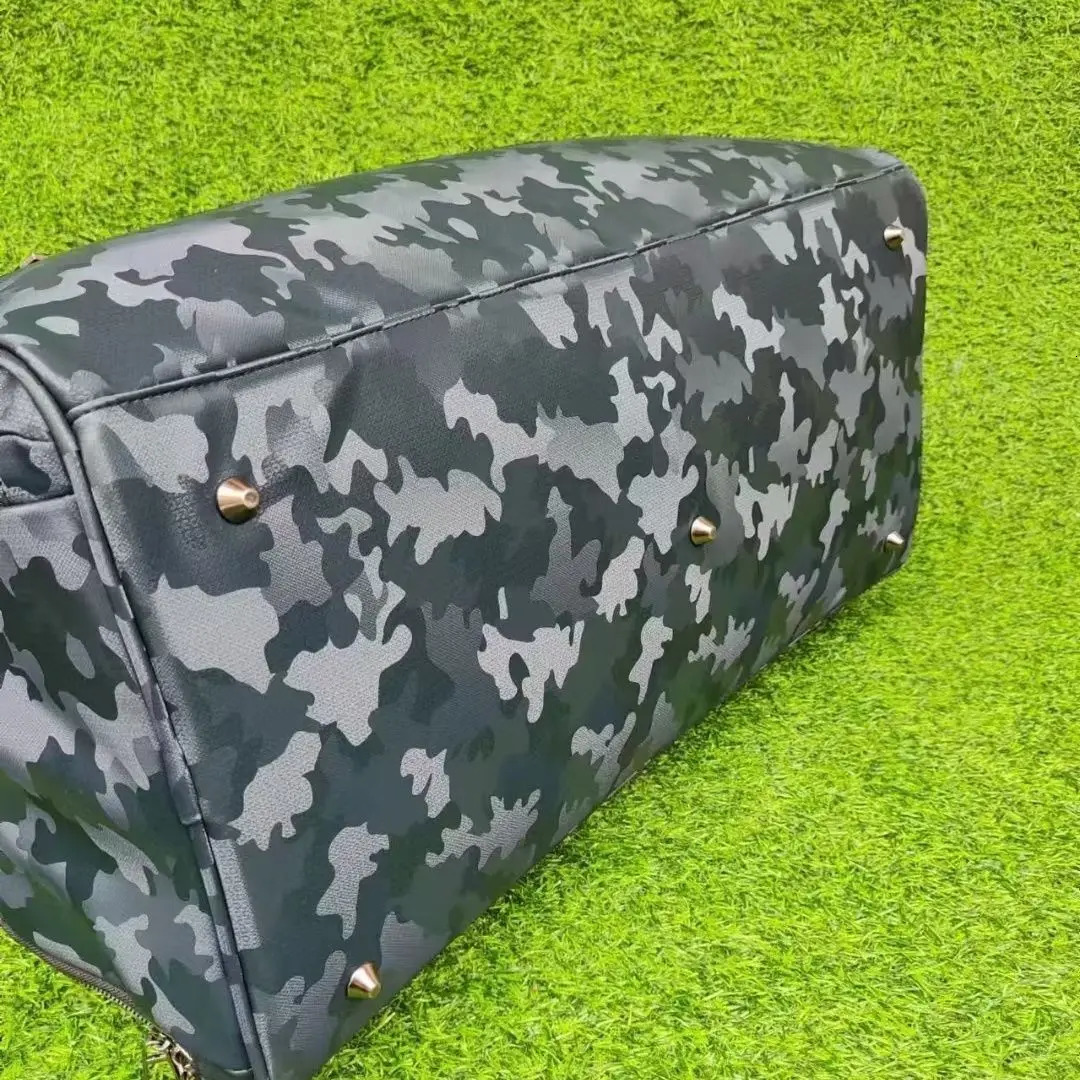 AMAZING Camouflage BlueGreen Nylon waterproof Golf Boston Bag 250304