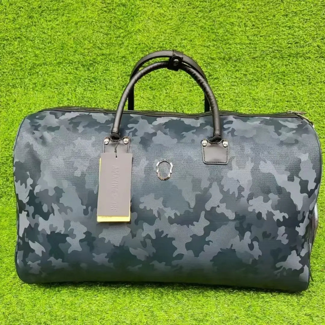 AMAZING Camouflage BlueGreen Nylon waterproof Golf Boston Bag 250304