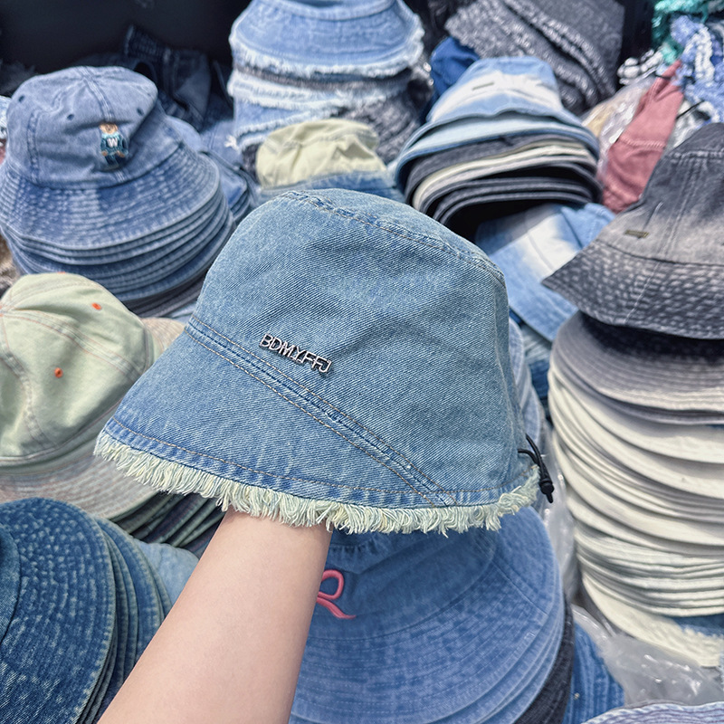 Wide Brim Hats Bucket Hats Canvas Fabric Bucket Hat Fashion Trend Lace Up Fisherman Hat Men and Women Summer Outdoor Leisure Sunshade Hat Beach Hat YF
